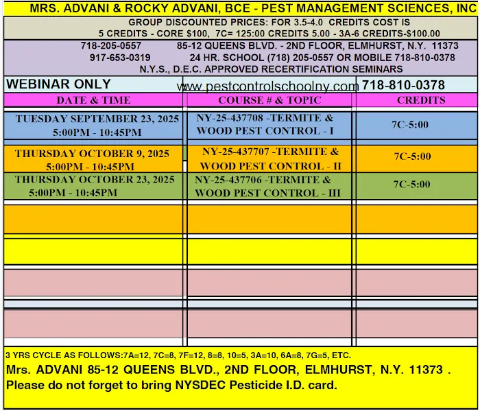 Pest Management Sciences Inc. - Mrs. Advani Pest Control School Picture 7