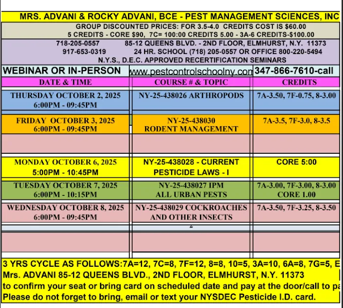 Pest Management Sciences Inc. - Mrs. Advani Pest Control School Picture 4
