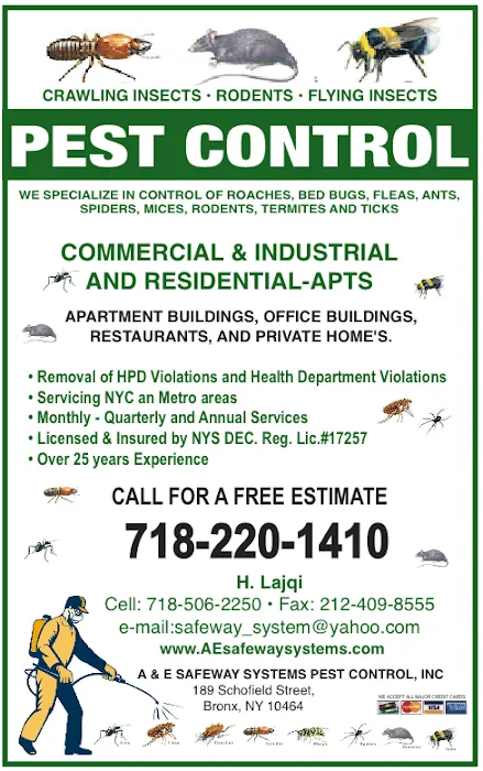 A and E Safeway Systems Pest Control Inc. Picture 4