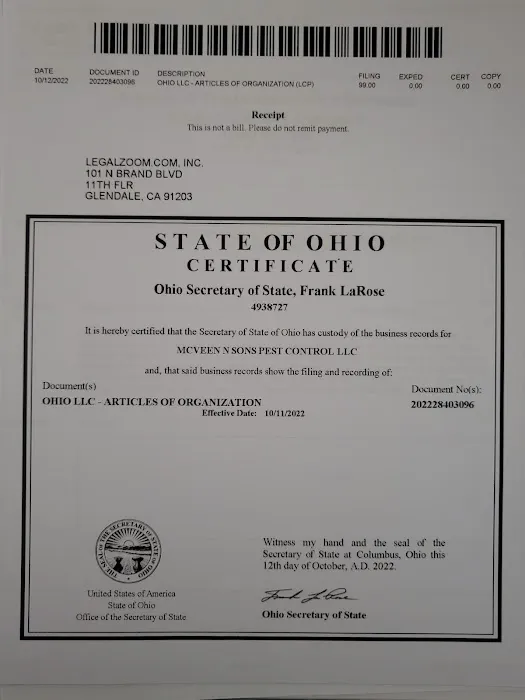 McVeen & Sons' Pest & Termite Control Picture 6