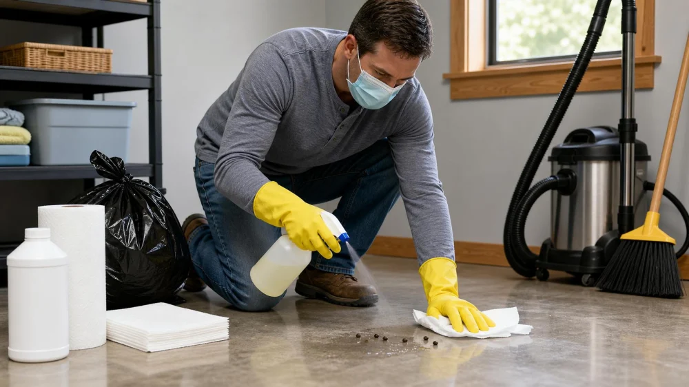 Rodent Droppings Cleanup Guide: Disinfect Safely