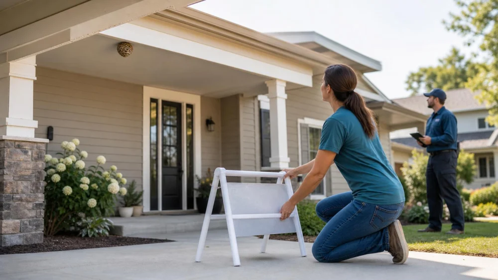 Wasp Nest Near a Door: Create Distance and Plan Safe Removal