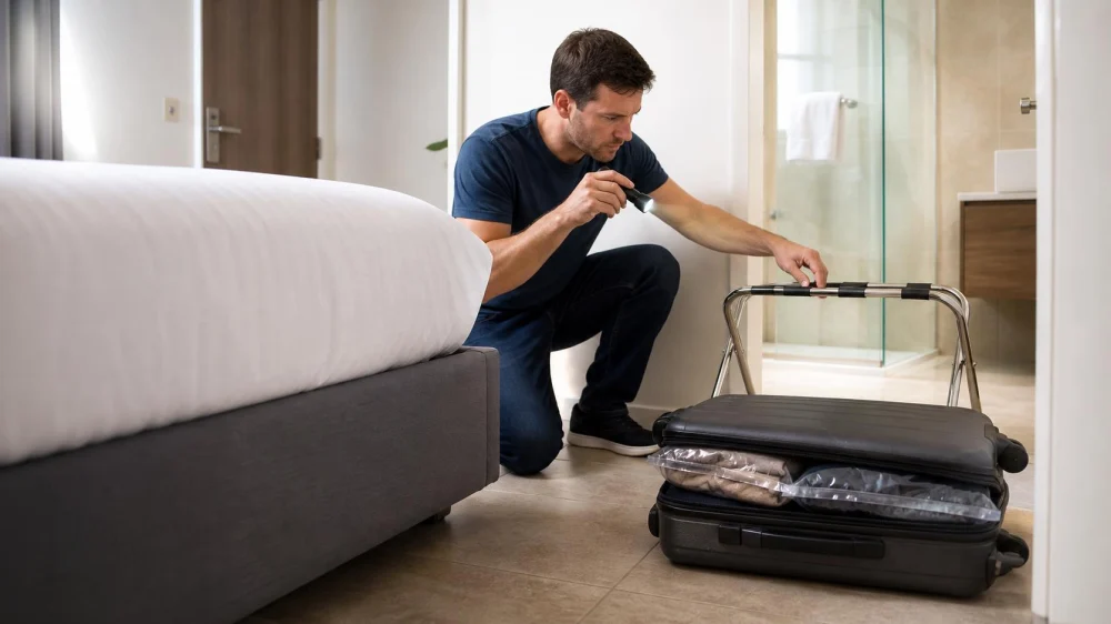 Bed Bug Travel Plan: Inspect Rooms and Unpack Luggage