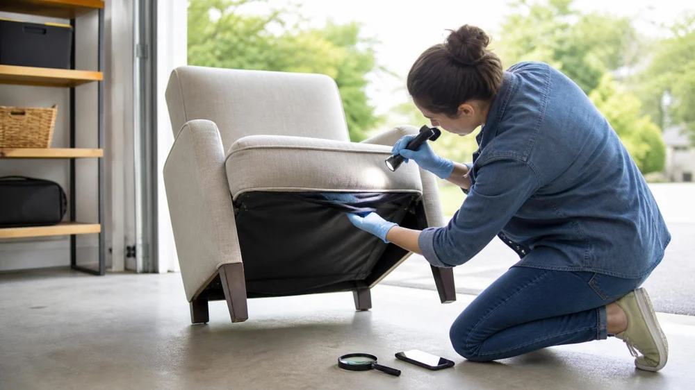 Secondhand Furniture Pest Check Before Bringing It Inside