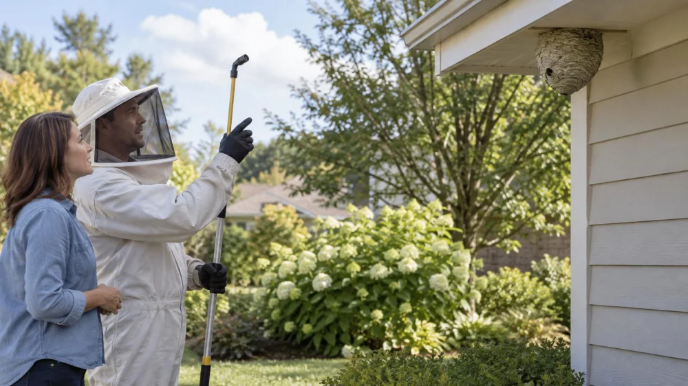 Wasp Nest Service Call: Location, Activity, and Safe Distance